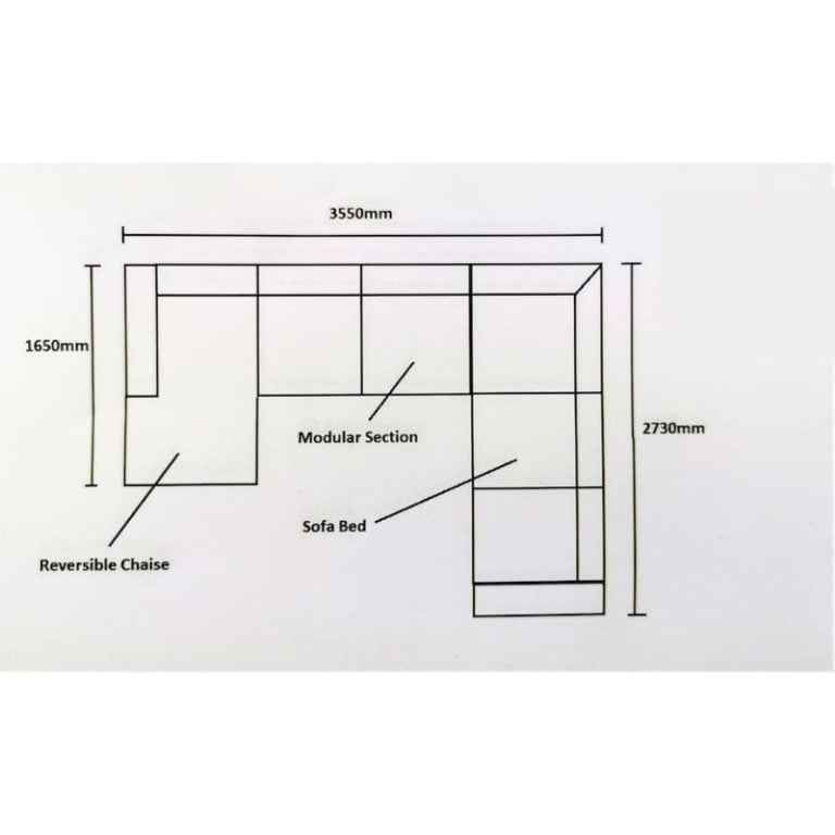 Bronson Corner Lounge Suite with Sofa Bed John Young Home