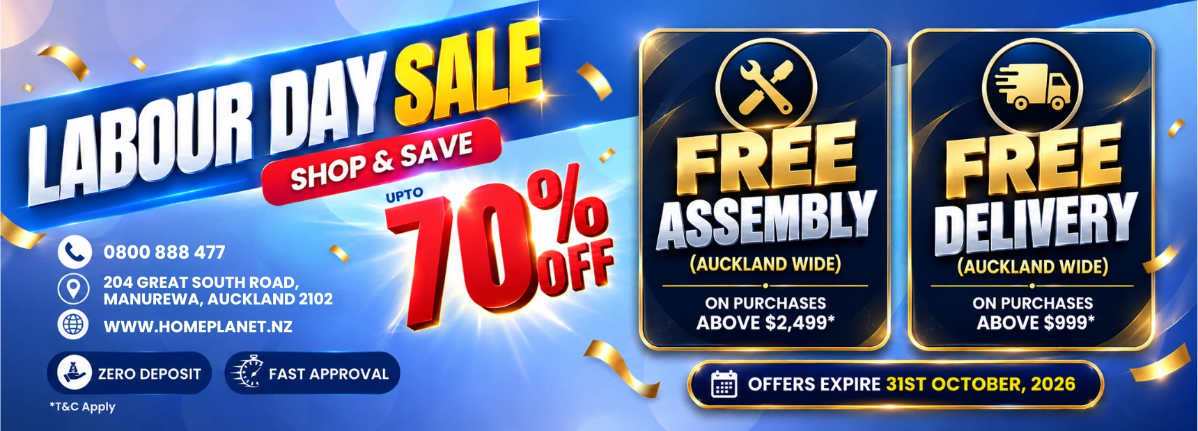 labour day sale Home planet