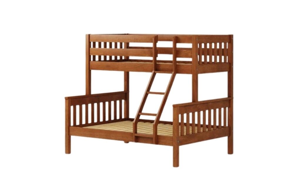 Wooden Bunk Bed (Single up/Double down)