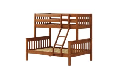 Wooden Bunk Bed (Single up/Double down)