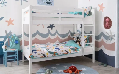 Wooden Bunk Bed (Single up/Single down)